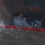 Barcazas rompieron su amarre y chocaron contra un buque carguero en el río Paraná